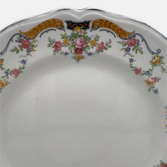 Vintage Edwin M Knowles China Co Pair of Luncheon Plates Union Made USA 9.25" - Picture 4 of 6